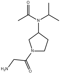 N-[1-(2-AMino-acetyl)-pyrrolidin-3-yl]-N-isopropyl-acetaMide Structure