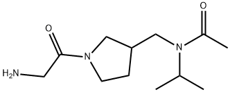 N-[1-(2-AMino-acetyl)-pyrrolidin-3-ylMethyl]-N-isopropyl-acetaMide 结构式
