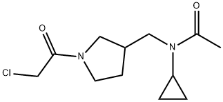 N-[1-(2-Chloro-acetyl)-pyrrolidin-3-ylMethyl]-N-cyclopropyl-acetaMide,1353975-63-9,结构式