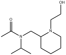 N-[1-(2-Hydroxy-ethyl)-piperidin-2-ylMethyl]-N-isopropyl-acetaMide 结构式