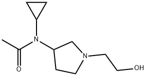 N-Cyclopropyl-N-[1-(2-hydroxy-ethyl)-pyrrolidin-3-yl]-acetaMide Structure