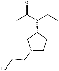 N-Ethyl-N-[(R)-1-(2-hydroxy-ethyl)-pyrrolidin-3-yl]-acetaMide,1354003-69-2,结构式