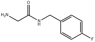 2-氨基-N-(4-氟苄基)乙酰胺,87429-26-3,结构式