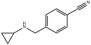 4-[(cyclopropylamino)methyl]benzonitrile Structure