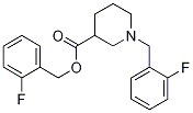 1-(2-氟-苄基)-哌啶-3-羧酸2-氟-苄基酯 结构式