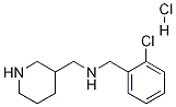 (2-氯-苄基)-哌啶-3-基甲基-胺盐酸盐 结构式