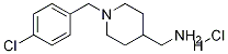 C-[1-(4-Chloro-benzyl)-piperidin-4-yl]-methylamine hydrochloride Struktur