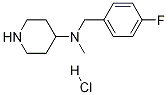 (4-氟-苄基)-甲基哌啶-4-基-胺盐酸盐,1261230-85-6,结构式