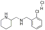(2-Chloro-benzyl)-piperidin-2-ylmethyl-amine hydrochloride Struktur