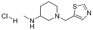 甲基-(1-噻唑-5-基甲基-哌啶-3-基)-胺盐酸盐, , 结构式