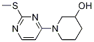 1-(2-甲基硫烷基-嘧啶-4-基)-哌啶-3-醇,1261234-71-2,结构式