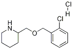 2-(2-Chloro-benzyloxymethyl)-piperidine hydrochloride Struktur