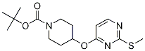 4-(2-甲基硫烷基-嘧啶-4-基氧基)-哌啶-1-羧酸叔丁基酯, 1261230-22-1, 结构式