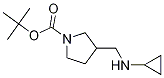 3-Cyclopropylaminomethyl-pyrrolidine-1-carboxylic acid tert-butyl ester,,结构式