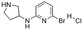 (6-Bromo-pyridin-2-yl)-pyrrolidin-3-yl-amine hydrochloride Structure