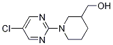 [1-(5-Chloro-pyrimidin-2-yl)-piperidin-3-yl]-methanol Struktur