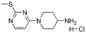 1-(2-甲基硫烷基-嘧啶-4-基)-哌啶-4-基胺盐酸盐, , 结构式