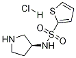 Thiophene-2-sulfonic acid (S)-pyrrolidin-3-ylamide hydrochloride Structure
