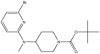 4-[(6-溴-吡啶-2-基)-甲基-氨基]-哌啶-1-羧酸叔丁基酯, 1261231-17-7, 结构式