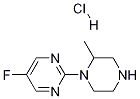 5-氟-2-(2-甲基-哌嗪-1-基)嘧啶盐酸盐 结构式