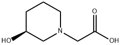 ((S)-3-Hydroxy-piperidin-1-yl)-acetic acid Structure