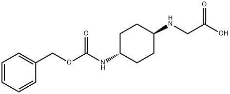 (1R,4R)-(4-BenzyloxycarbonylaMino-cyclohexylaMino)-acetic acid Struktur
