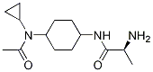 (1R,4R)-(S)-N-[4-(Acetyl-cyclopropyl-aMino)-cyclohexyl]-2-aMino-propionaMide 化学構造式