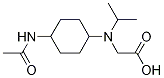 (1R,4R)-[(4-AcetylaMino-cyclohexyl)-isopropyl-aMino]-acetic acid,,结构式