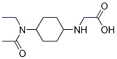 (1R,4R)-[4-(Acetyl-ethyl-aMino)-cyclohexylaMino]-acetic acid Structure