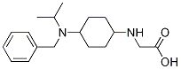 (1R,4R)-[4-(Benzyl-isopropyl-aMino)-cyclohexylaMino]-acetic acid 化学構造式