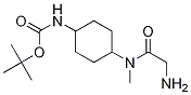 (1R,4R)-{4-[(2-AMino-acetyl)-Methyl-aMino]-cyclohexyl}-carbaMic acid tert-butyl ester Struktur