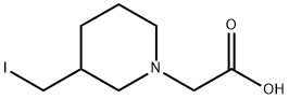 (3-IodoMethyl-piperidin-1-yl)-acetic acid Struktur