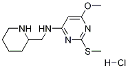 (6-Methoxy-2-Methylsulfanyl-pyriMidin-4-yl)-piperidin-2-ylMethyl-aMine
hydrochloride Struktur