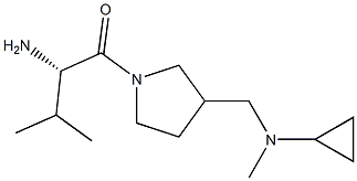 (S)-2-AMino-1-{3-[(cyclopropyl-Methyl-aMino)-Methyl]-pyrrolidin-1-yl}-3-Methyl-butan-1-one Structure