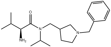 (S)-2-AMino-N-(1-benzyl-pyrrolidin-3-ylMethyl)-N-isopropyl-3-Methyl-butyraMide 结构式