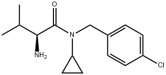 (S)-2-AMino-N-(4-chloro-benzyl)-N-cyclopropyl-3-Methyl-butyraMide Structure