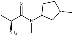 (S)-2-AMino-N-Methyl-N-(1-Methyl-pyrrolidin-3-yl)-propionaMide Structure