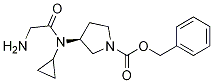 (S)-3-[(2-AMino-acetyl)-cyclopropyl-aMino]-pyrrolidine-1-carboxylic acid benzyl ester 结构式