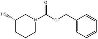 (S)-3-Mercapto-piperidine-1-carboxylic acid benzyl ester Structure