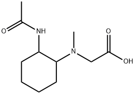 [(2-AcetylaMino-cyclohexyl)-Methyl-aMino]-acetic acid Struktur