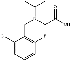 [(2-Chloro-6-fluoro-benzyl)-isopropyl-aMino]-acetic acid Struktur