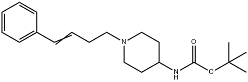 [1-((E)-4-Phenyl-but-3-enyl)-piperidin-4-yl]-carbaMic acid tert-butyl ester Struktur