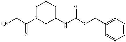 [1-(2-AMino-acetyl)-piperidin-3-yl]-carbaMic acid benzyl ester Struktur