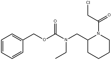 [1-(2-Chloro-acetyl)-piperidin-2-ylMethyl]-ethyl-carbaMic acid benzyl ester Struktur