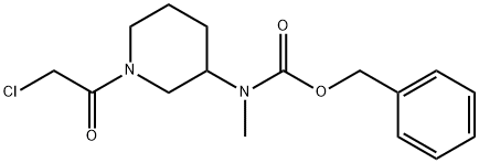 [1-(2-Chloro-acetyl)-piperidin-3-ylMethyl]-carbaMic acid benzyl ester,1353968-19-0,结构式