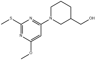 [1-(6-Methoxy-2-Methylsulfanyl-pyriMidin-4-yl)-piperidin-3-yl]-Methanol Structure