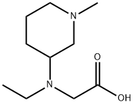 [Ethyl-(1-Methyl-piperidin-3-yl)-aMino]-acetic acid 化学構造式