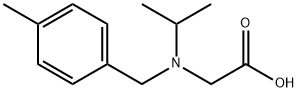 N-异丙基-N-(4-甲基苄基)甘氨酸 结构式