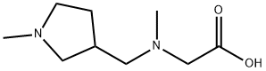 [Methyl-(1-Methyl-pyrrolidin-3-ylMethyl)-aMino]-acetic acid,1283137-61-0,结构式