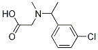 N-(1-(3-氯苯基)乙基)-N-甲基甘氨酸, 1310238-47-1, 结构式